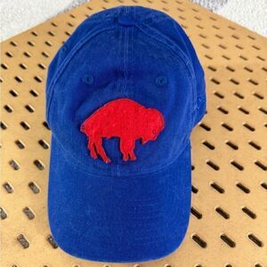 New Era Hat Mens Sz Medium Buffalo Legacy Royal Heritage Cotton Baseball Cap NFL